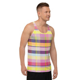 Explore the universe with the Galactic Wave Men's Tank Top, featuring a stunning space-inspired design.